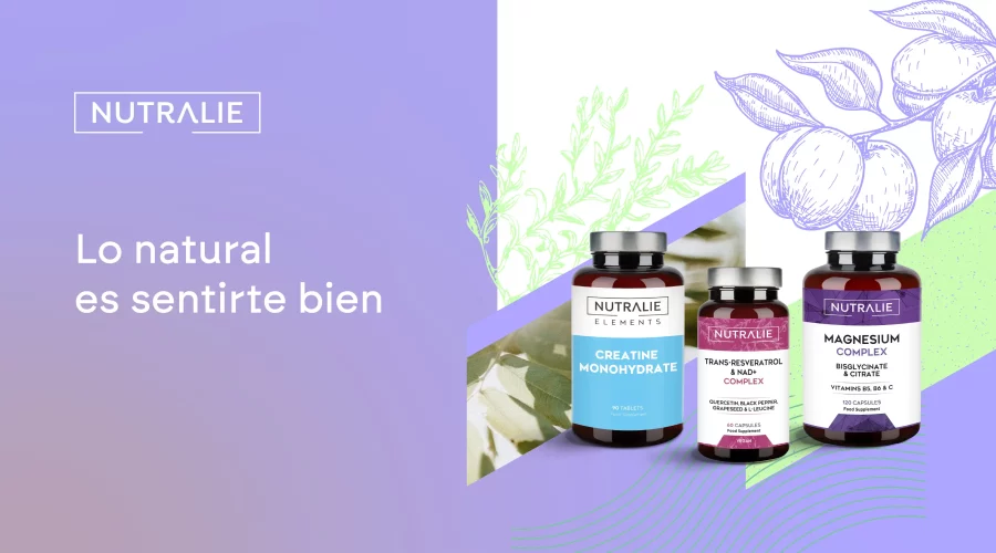 Nutralie | Lo natural es sentire bien | imagen con 3 envases de producto