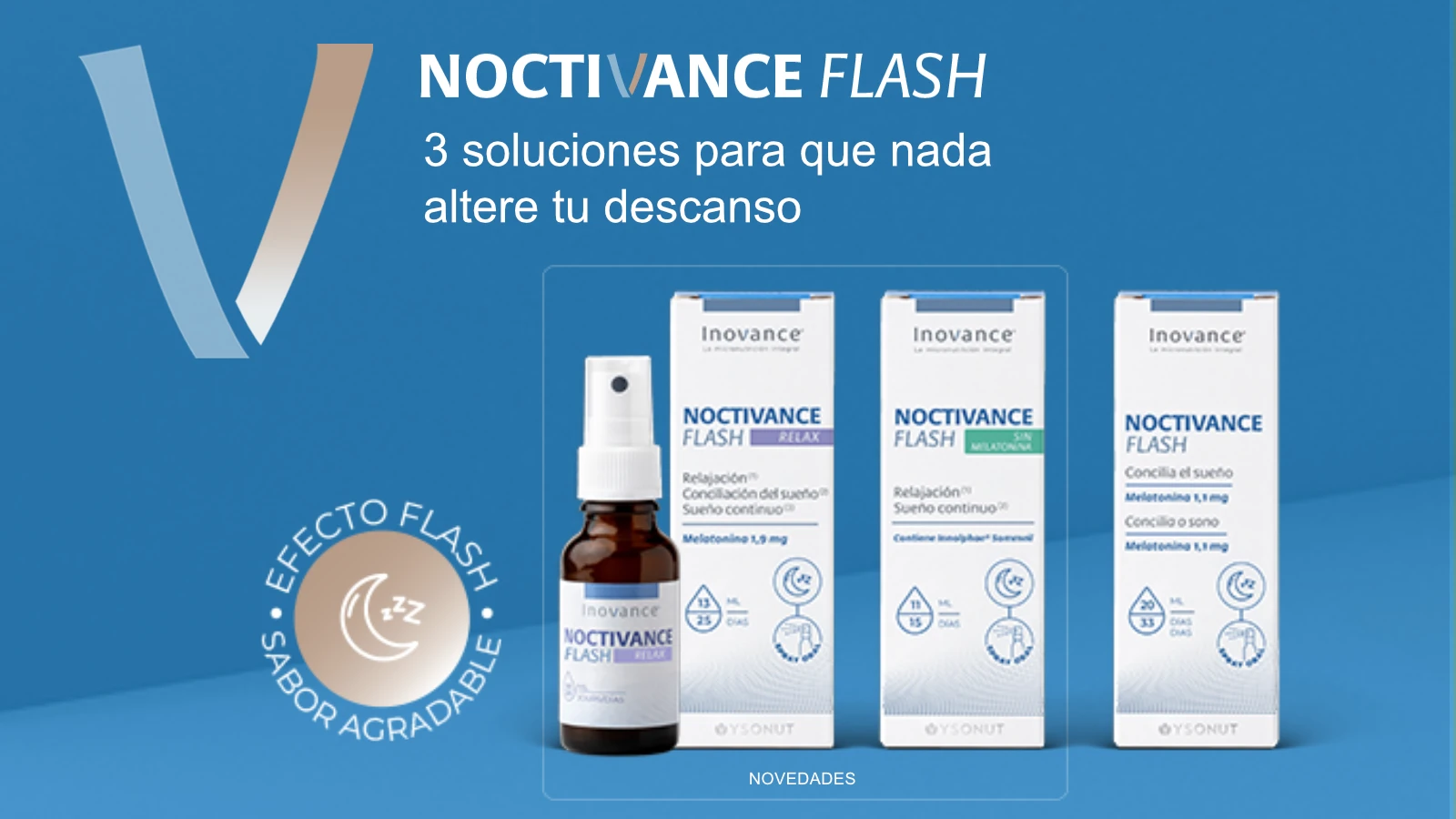 Noctivance Flash - 3 soluciones para que nada altere tu descanso