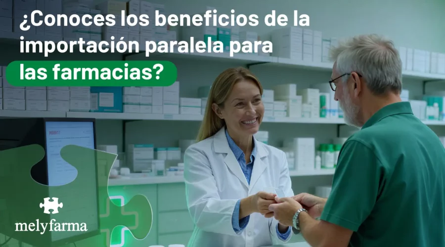 Melyfarma - Farmacéutica entregando un producto a paciente. ¿Conoces los beneficios de la importación paralela para las farmacias?