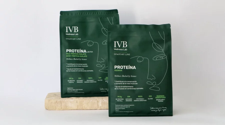 IVB Wellness Lab - Imagen de producto en sobre de Proteína Vegana