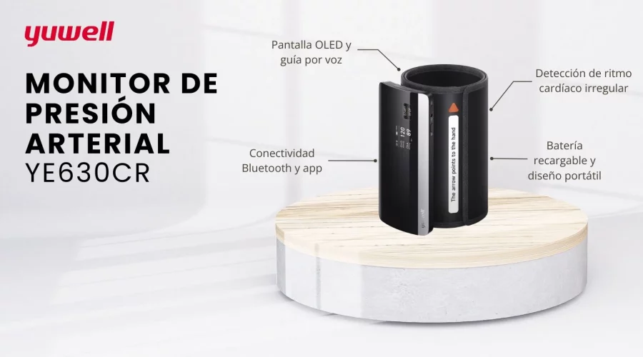 Yuwell - Blood Pressure Monitor YE630CR: precisión, tecnología y comodidad para la salud cardiovascular