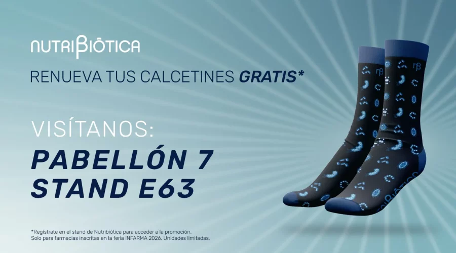 Nutribiótica - Renueva tus calcetines gratis* - Visítanos: Pabellón 7 stand E63