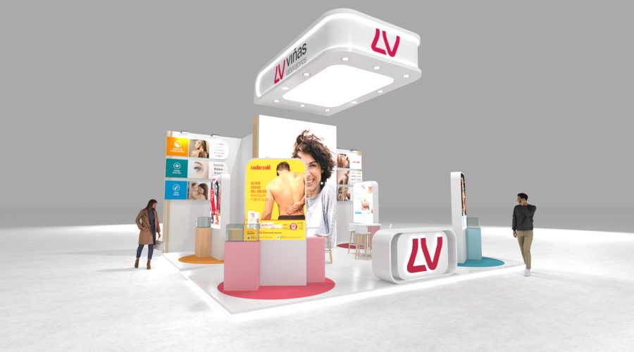 Laboratorios Viñas render del stand para Infarma 2026