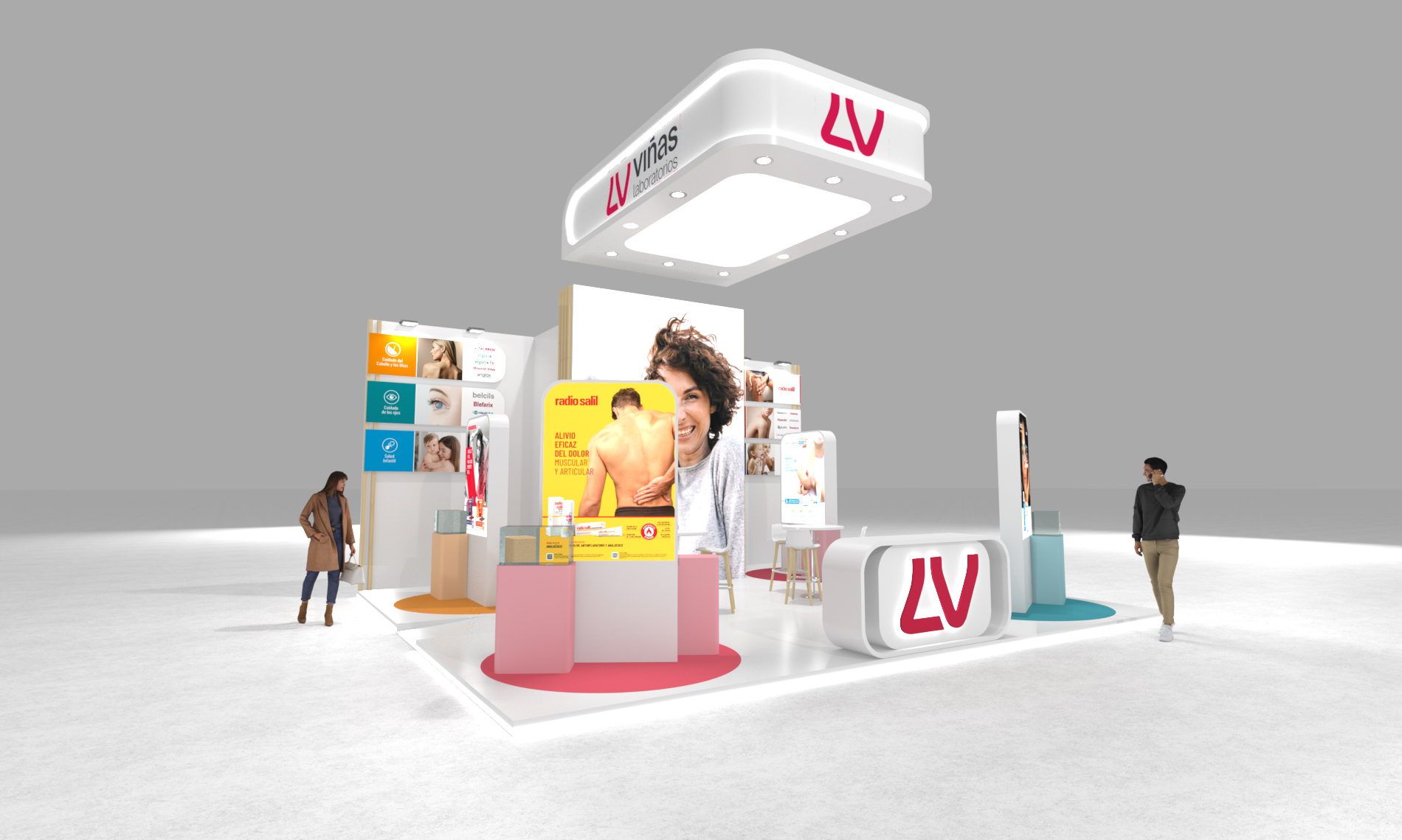 Laboratorios Viñas render del stand para Infarma 2026