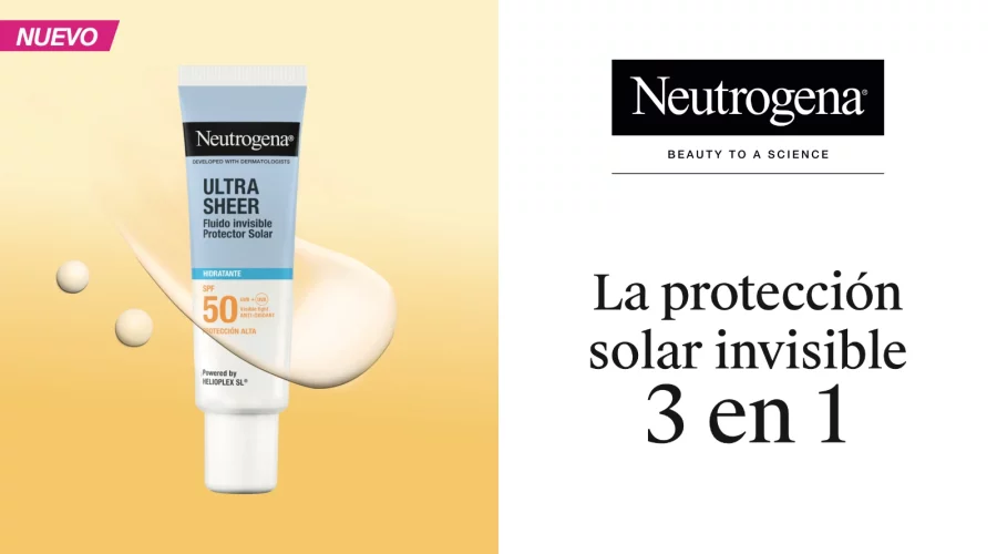 Neutrogena | Ultra Sheer | La protección solar invisible 3 en 1