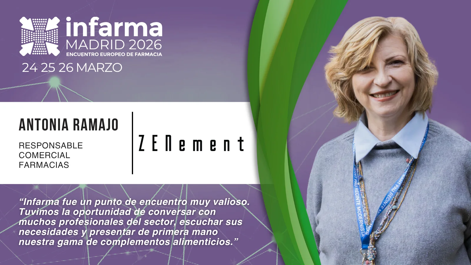 Entrevista a Antonia Ramajo, responsable comercial de farmacias de Zenement.
