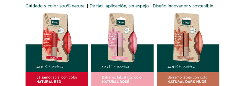 Kneipp® lanza Lip Care Color: el nuevo bálsamo labial que realza el color  natural sin resecar - Infarma